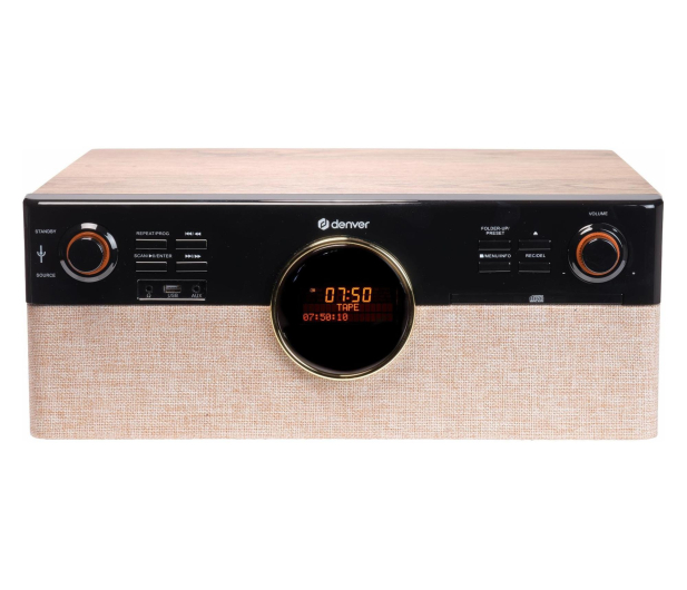 Denver Miniwieża Denver MRD-180 z gramofonem i radio DAB+/FM drewni - 1535052 - zdjęcie 2